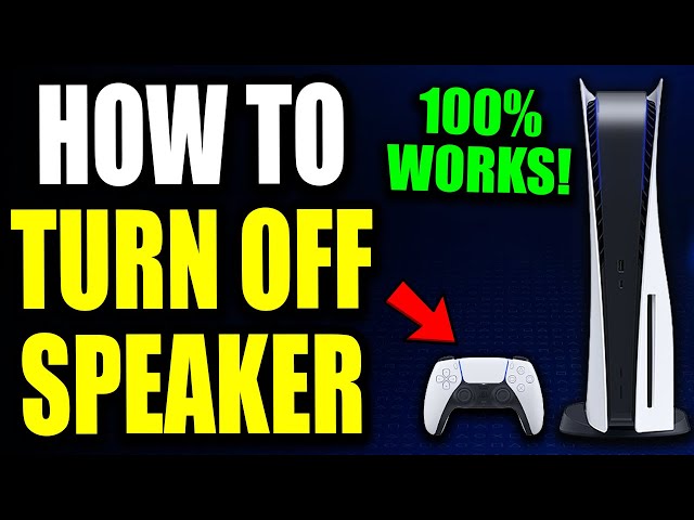 How To Turn Off PS5 Controller Speaker (For Beginners!) No More Noise From The PS5 Controller!