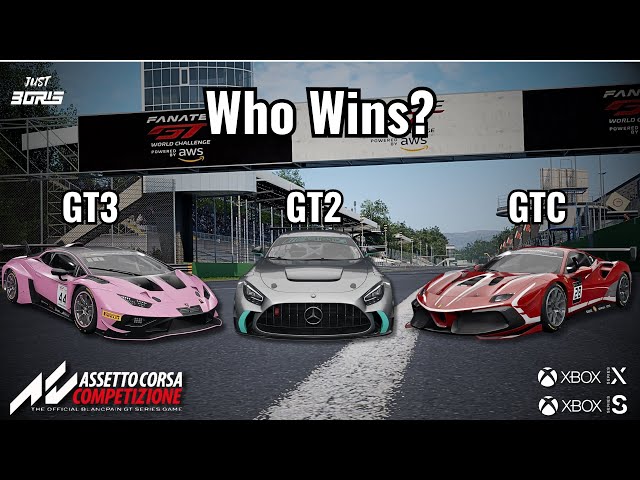 Assetto Corsa Competizione GT3 vs GT2 vs GTC!