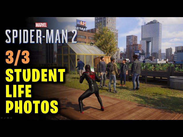 Capture 3 Student Life Photos: Esports Team, Greenhouse & Drone Club | Spider-Man 2