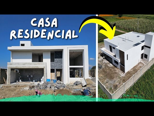 PROCESO CONSTRUCTIVO DE UNA CASA RESIDENCIAL ✅️  A unas semanas de la entrega !!