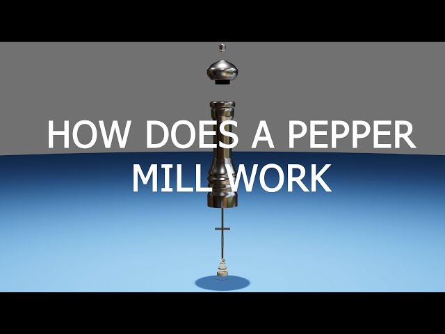3D ANIMATION OF HOW A PEPPER MILL WORKS