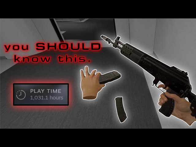 Things I learnt from 1000 hours in Pavlov VR