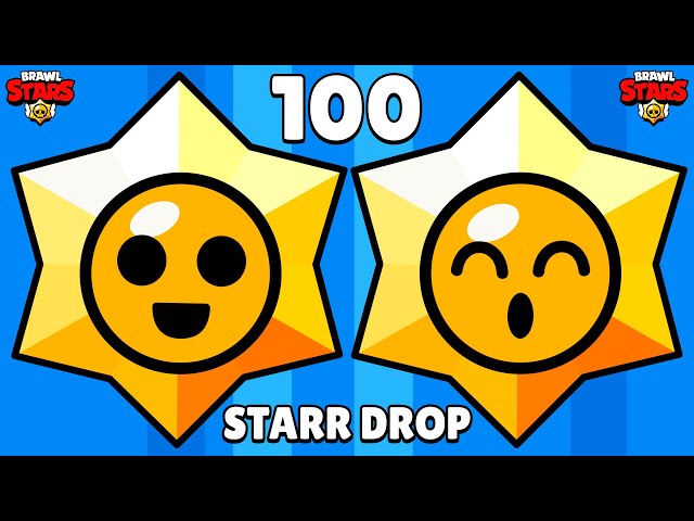 I GOT MINE 100 STARR DROPS! BRAWL STARS #100starrdrops