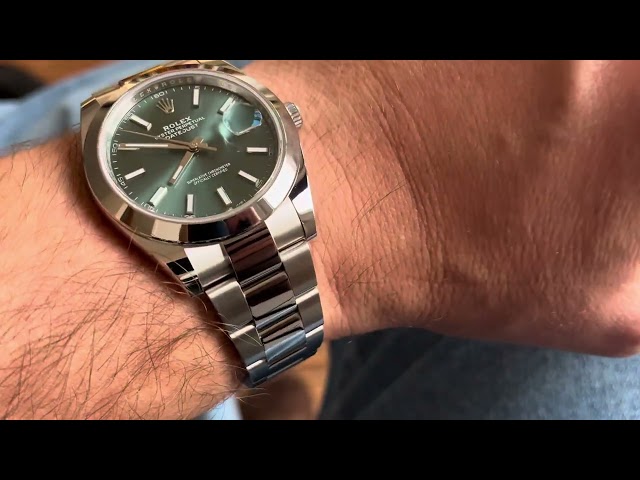 Rolex Datejust 41 green dial