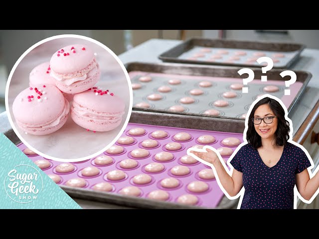Strawberry Macarons | Which baking mat is BEST to use?