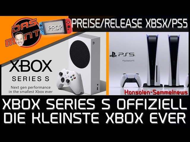 Xbox Series S Offiziell - ALLE DATEN | Preise Xbox Series X und PS5 | Nintendo Switch Pro | DasMonty