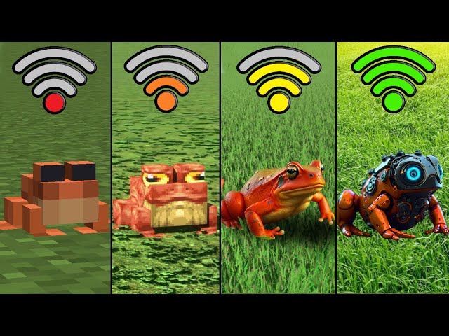 frog with different Wi-Fi in Minecraft be like
