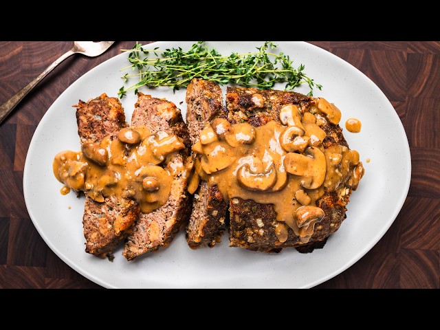 Meatloaf with Brown Gravy - Inexpensive and Delicious Family Favorite