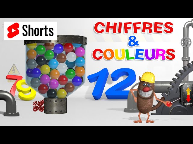 Foufou - Chiffres/Couleurs avec des balles (Numbers/Colors with Racing Balls for Kids) S06 #short