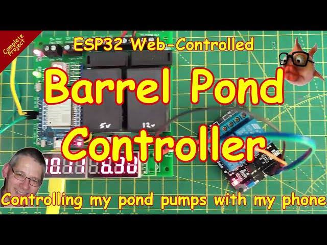 #254 Web-enabled ESP32 Pond 🐠 Pump Controller - on  my 📲 phone