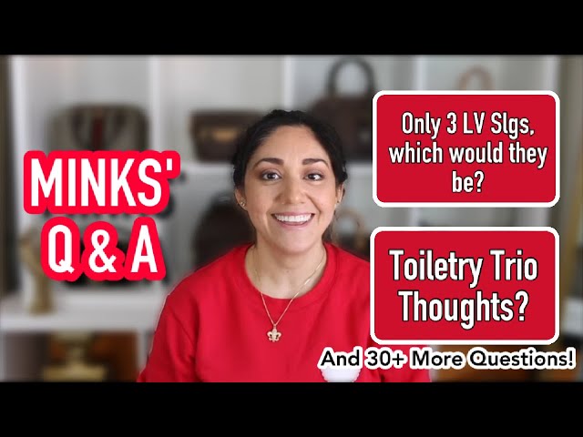 Minks’ Q & A: Only 3 LV Slgs, which would they be? Toiletry Trio Thoughts? And 30+ More Q’s!
