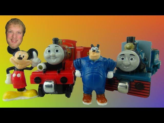 Mickey Mouse  Races Pete on  Thomas Take-N-Play Trains