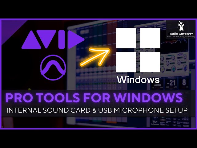 How To Setup Pro Tools For Windows | Internal Sound Card & USB Example @avid