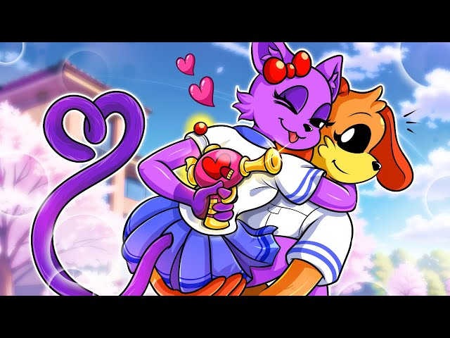 Catnap : Dogday,I love you! School Girl Catnap Uses Love Potion on Dogday | Poppy Playtime Animation