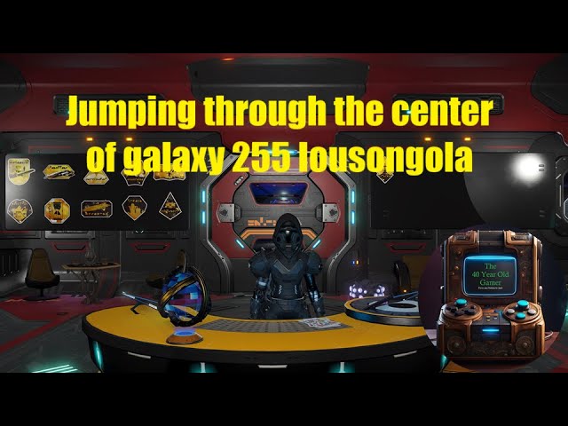(Spoiler) Jumping Through The Center Of Galaxy 255 Iousongola In No Man's Sky.