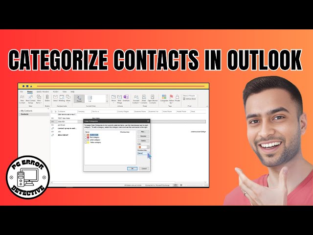 How to Categorize Your Contacts in Outlook