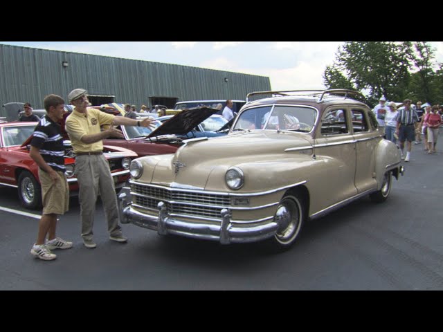 Ultimate Road Trip Classic Car | 1949 Chrysler Windsor Traveler owned and driven by a young guy!