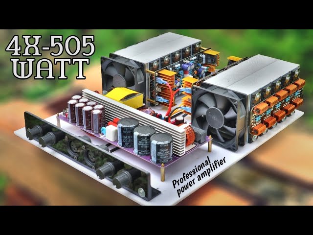 DIY 4x505watt High Power Amplifier using 40 transistors | 2SC5200 & 2SA1943 #cbzproject