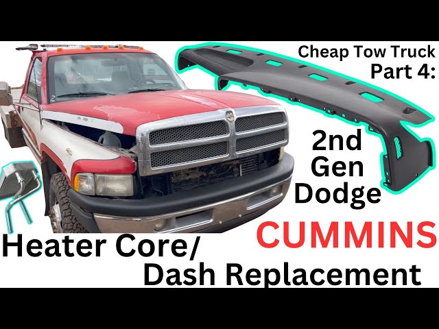 2nd Gen Dodge Gets A Dash Replacement -Cheap Tow Truck PT 4: