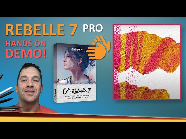 Rebelle 7 Pro - Hands On Demo!!! : Does painting on thick impasto feel realistic? and RAYTRACING???