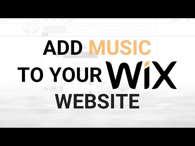 How to Add Music to Wix Website? Wix Background Music