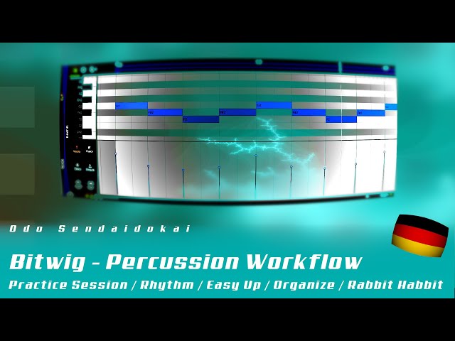 Bitwig - Percussion Workflow Humanize / Leveling / Velocity / Spread | deutsch