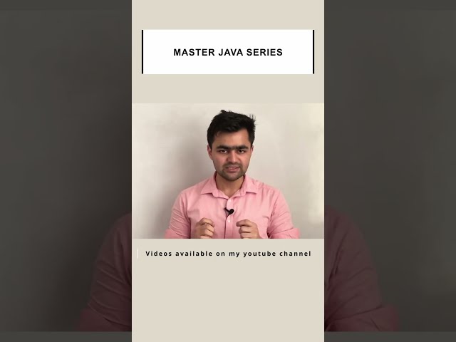 Complete Java Tutorial Series | #shorts #java #javaprogramming #coding #javatutorial