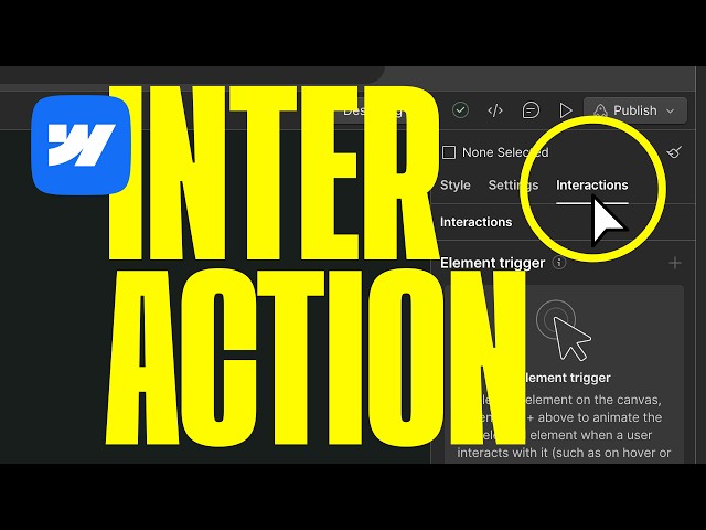 Webflow Animation and Interactions | Motion Design Tutorial