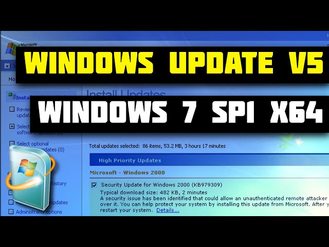 Windows Update v5 on Windows 7 SP1 x64
