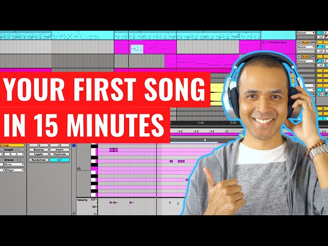 Ableton Live Beginner Tutorial - How to make a song with Ableton Live 11 & Ableton 10