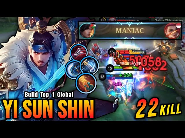 RIP SAVAGE!! 22 Kills Yi Sun Shin Critical Damage is Deadly - Build Top 1 Global Yi Sun Shin ~ MLBB
