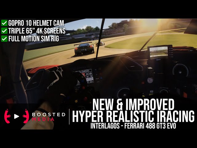 HYPER REALISTIC IRACING - Interlagos - Ferrari 488 GT3 Evo