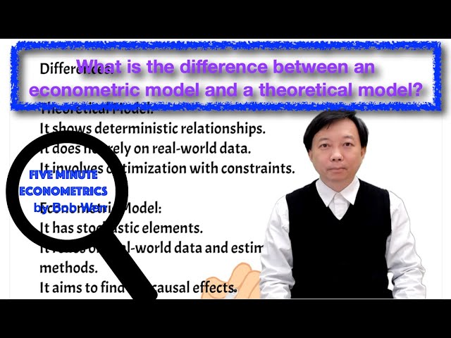 What is the difference between an econometric model and a theoretical model? | Econometrics Topic 16