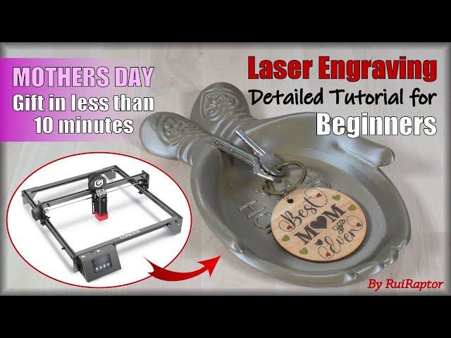 LASER ENGRAVING for Beginners - HOW TO Make a Gift for Mother´s Day