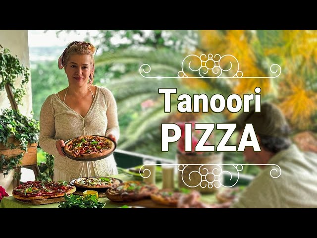 Cooking TANOORI PIZZA with my special recipe and homemade cheese!!!!!!