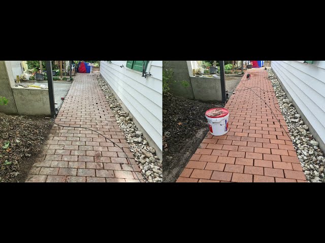 Cleaning Beautiful Red Clay Bricks