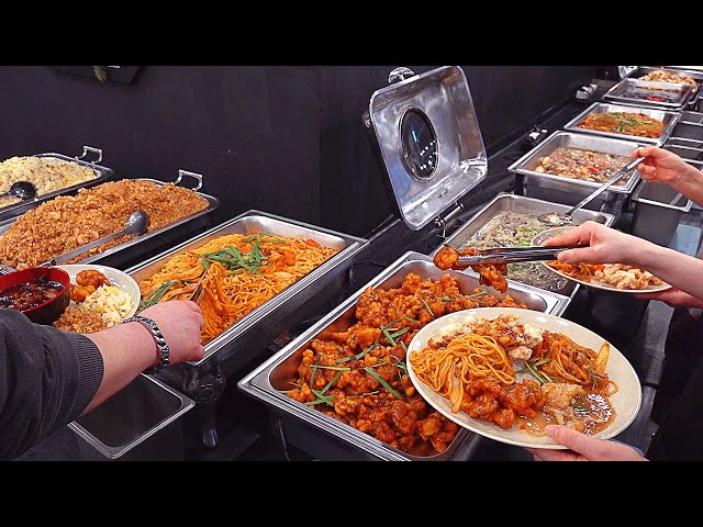 Only $7 all you can eat?! Popular Chinese Food Buffet Restaurant Cooking Process