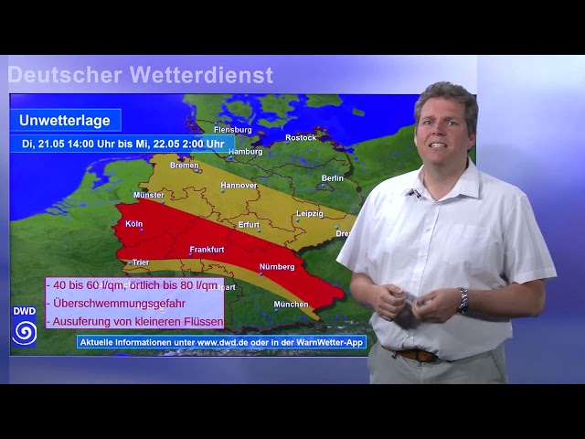21.05.2024 Unwetterinformation-Deutscher Wetterdienst (DWD)