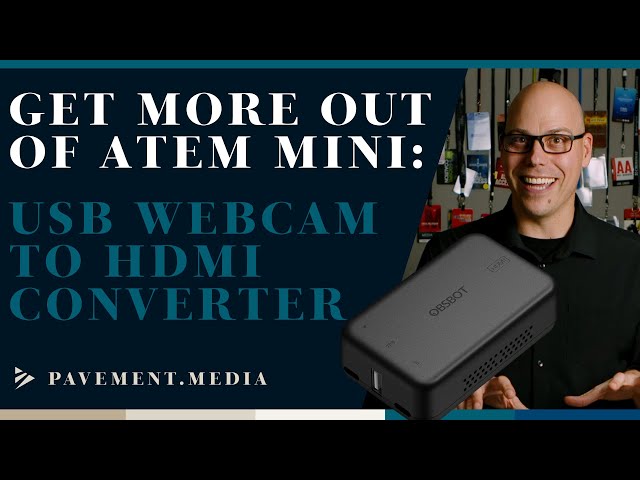 Get an extra HDMI out on the ATEM mini! Webcam USB to HDMI converter trick!