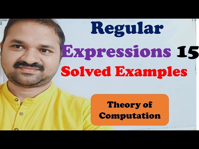 Regular Expression Examples || Theory of Computation || Automata Theory || FLAT || Design a