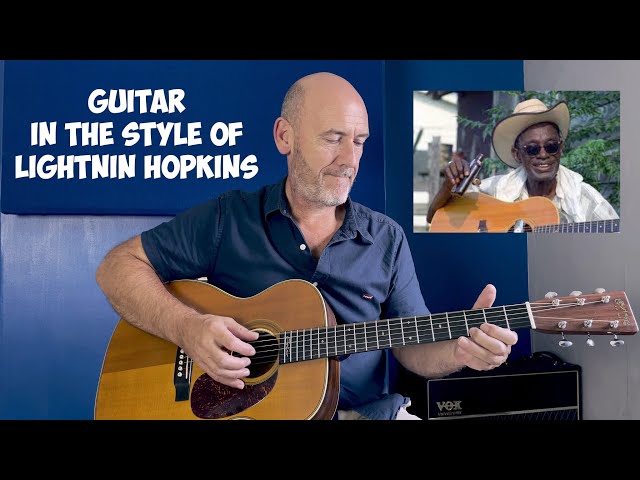 Lightnin' Hopkins Style | Baby Please Don't Go Intro (Acoustic Blues Guitar Lesson)