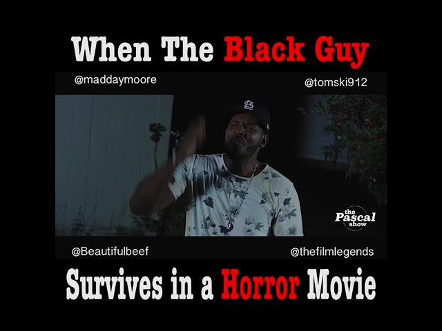 When The Black Guy Survives In A Horror Movie #horrorparody #thepascalshow #funnyshorts