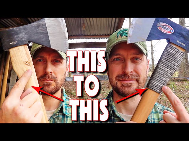Axe Handle Guard | Fastest, Easiest, Least Expensive, and Strong DIY Method!
