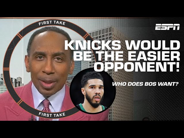 Boston advances to ECF 🍀 Should Celtics prefer KNICKS or PACERS in next round? | First Take