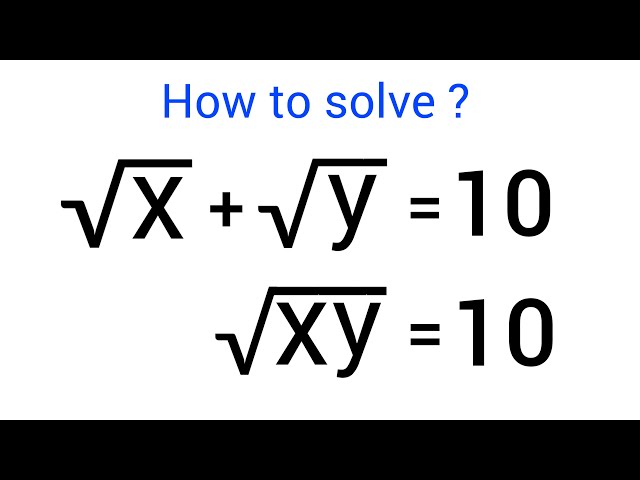 Germany | A Nice Math Olympiad Problem | X=? & Y=?