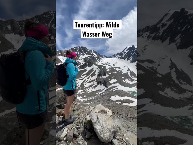 Vorbei an Gletschern, Bergseen und Wasserfällen: Wilde Wasser Weg im Stubaital #shorts