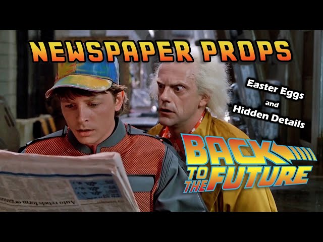Back To The Future NEWSPAPER PROPS | Details & Easter Eggs