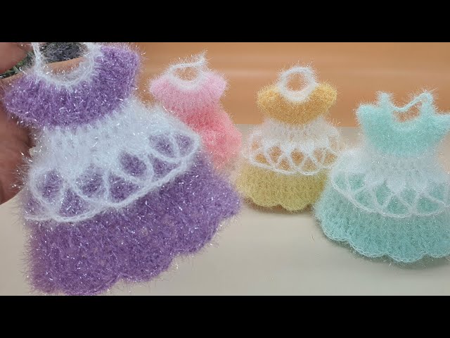 [수세미코바늘] 고블릿 원피스 수세미 뜨기 Crochet Dish Scrubby