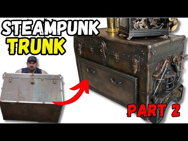 Part 2 Steampunk Steamer Trunk Coffee Table