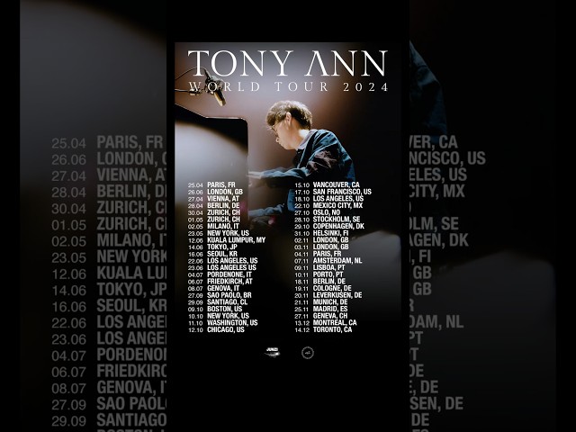🌎 2024 TONY ANN WORLD TOUR 🌎 — https://tix.to/tonyanntour — which cities should we add for 2025??